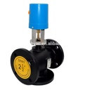 Winvall Air Conditioning 0-10V 3 Way Electric Flange Valve DN65 DN80 Motorized Actuated Control Seat Valve Globe Valve