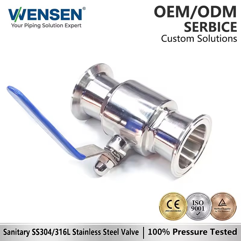 304 Stainless Steel Sanitary Quick-Connect Ball Valve