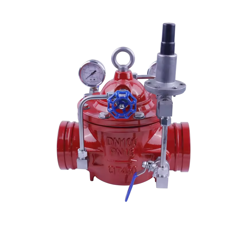 Flanged Diaphragm Pressure Reducing Valve Ductile Iron for Civil Water Pipeline Flow Pressure Adjustment Part >