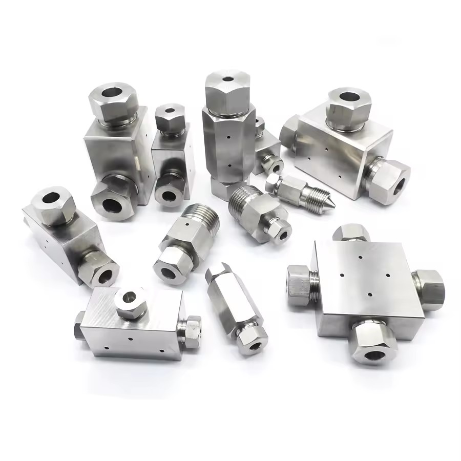 Waterjet Ultra High Pressure Fittings Elbow Coupling Cross TEE Collections, Pipe Fitting Water Pump Jet Cutting Parts hp Tubes