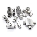 Waterjet Ultra High Pressure Fittings Elbow Coupling Cross TEE Collections, Pipe Fitting Water Pump Jet Cutting Parts hp Tubes