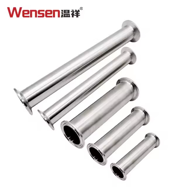Wensen Sanitary Stainless Steel SS304 316SS Quick Tri-Clamp End Extension Pipe DIN