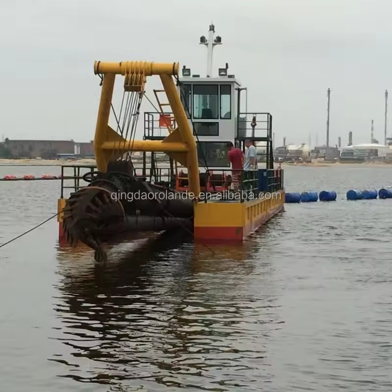 Mini 8 Inch Jet Suction Dredger Machine Portable Cutter Suction Sand Dredger for Sale with High Flow Slurry Pump
