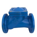 For Water Application Ductile Iron Connection Flang BE EN 1092 Rubber Ball Check Valve Spherical Sewage Discharge Check Valve