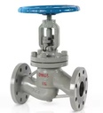 DIN PN16 Hand Wheel Flanged Cast Steel A216 WCB Globe Valve