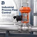 Stainless Steel Globe Control Valve with Pneumatic Diaphragm Actuator and Positioner for Process Control OEM