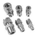 Stainless Steel 316 Double Ferrules NPT Tube Fitting High Pressure Straight Adapter Connector with Compression