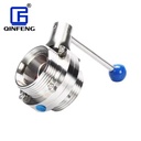 Professional Customized Sanitary Grade Manual Water Quick Connect Butterfly Valve for Multiple Fields