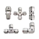 High Pressure Compression Tube Fitting 3/8inh 316 Stainless Steel NPT Equal Union Tee Connector Tube Fitting