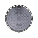 Ductile Iron Manhole Covers Forged Circular Cast Iron for Roads Sidewalks Premium Casting Services Black EN124 B125 Custom Sizes