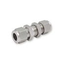 Compression Double Ferrule Fittings Connector 3/8 Inch Tube 316 Stainless Steel 6000 PSI Duplex Monel 6Mo 3/4 Bulkhead Union