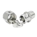 Stainless Steel Male Connector Fitting Compression Tube Fitting Double Ferrule Tube Fitting 3/8inh NPT