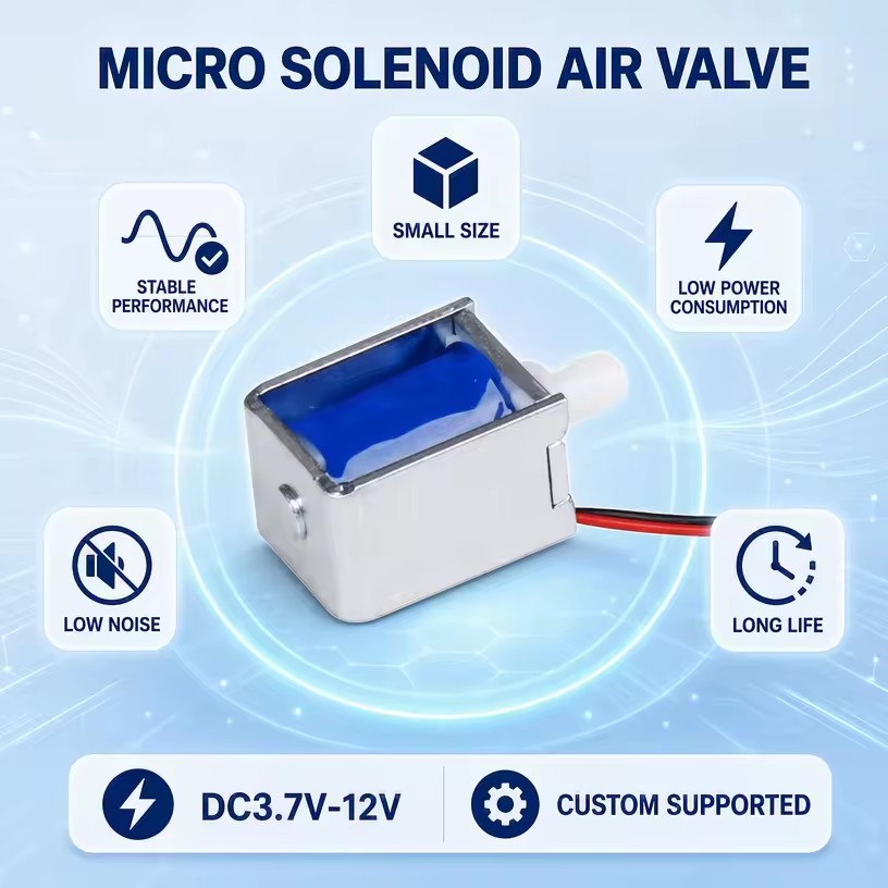 Bespoke Design Hot Air Solenoid Valves Stable Switching Precision Control for Breast Pump Pet Food Vacuum Packaging Machine