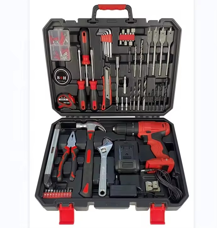 130pcs Professional Electric Home Power Tool Set Combo Tool Set with Heavy Duty case
