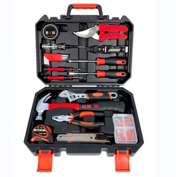 88pcs Kit De Herramientas Basic Quality Hand Tool Set for Home DIY and Improvements.