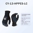 CY High Visibility HPPE Latex Crinkle Grip ANSI A7 Anti Cut Safety Gloves Construction Industrial Cut Resistant Work Gloves