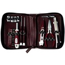 22pcs Mini Hand Repair Gift with Leather Bag Tool Kit Tool Set