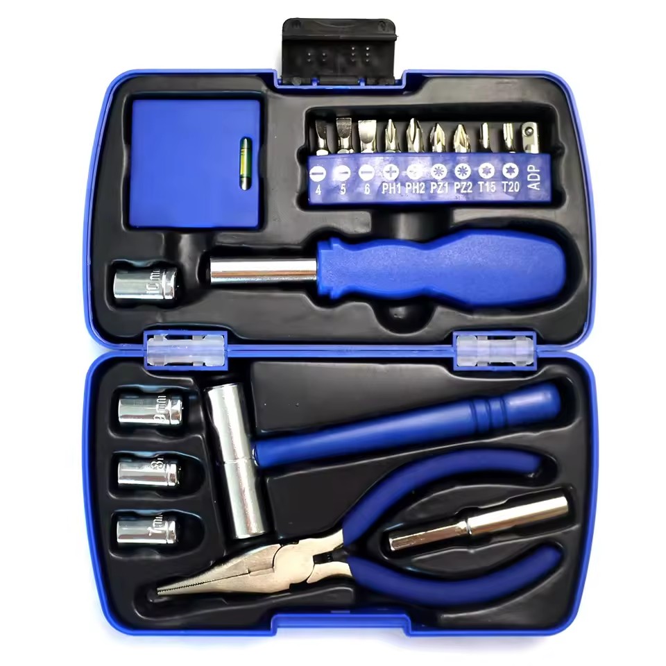 20pcs Mini Hand Household with Plastic Box Tool Kit Small Tools Set