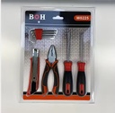 9pcs Quality Home Tool Set basic repair tool set with double blister