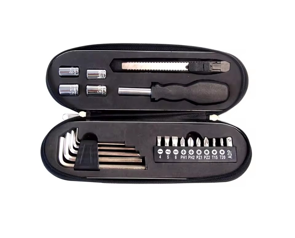 22pcs New Product Tin Box Business Gift Hand Repair Tool Kit for Promotion