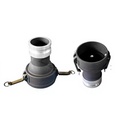Aluminum Vapor Recovery Reducing Vent Adaptor Camlock Male End Hexagon Head Float Poppet Check Valve for Fuel Tanker Bottom