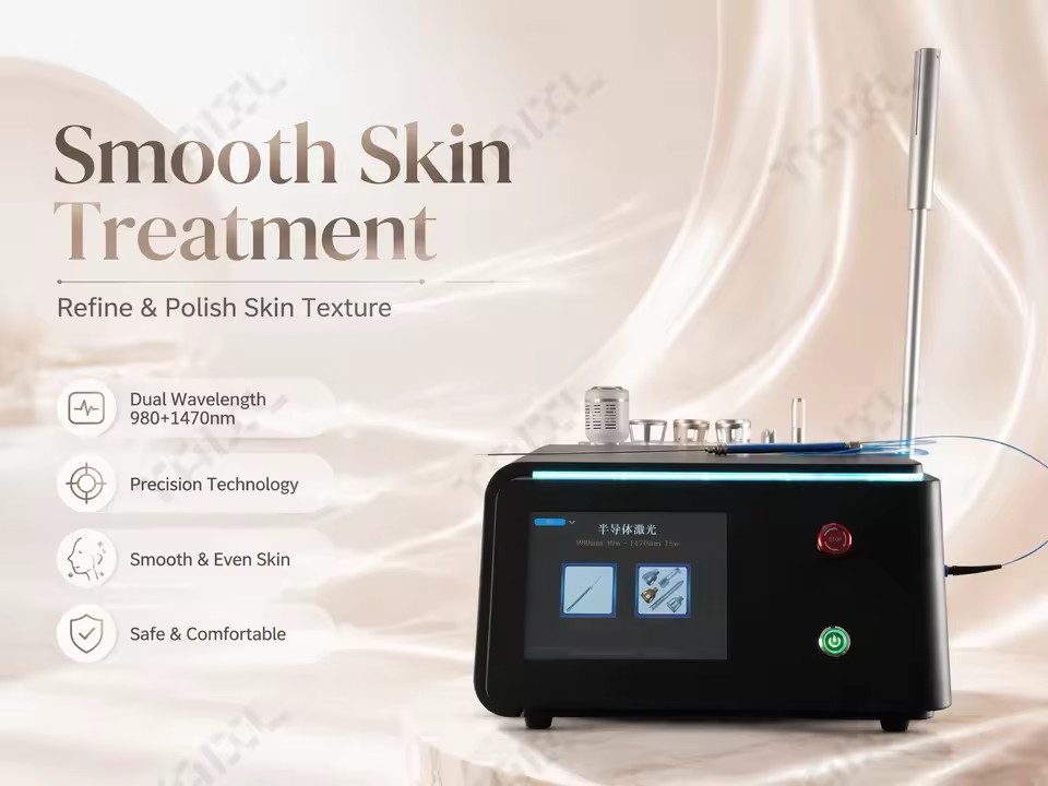 Dual-wavelength 980 1470nm Device for Vascular Treatment and Anti-inflammatory Repair