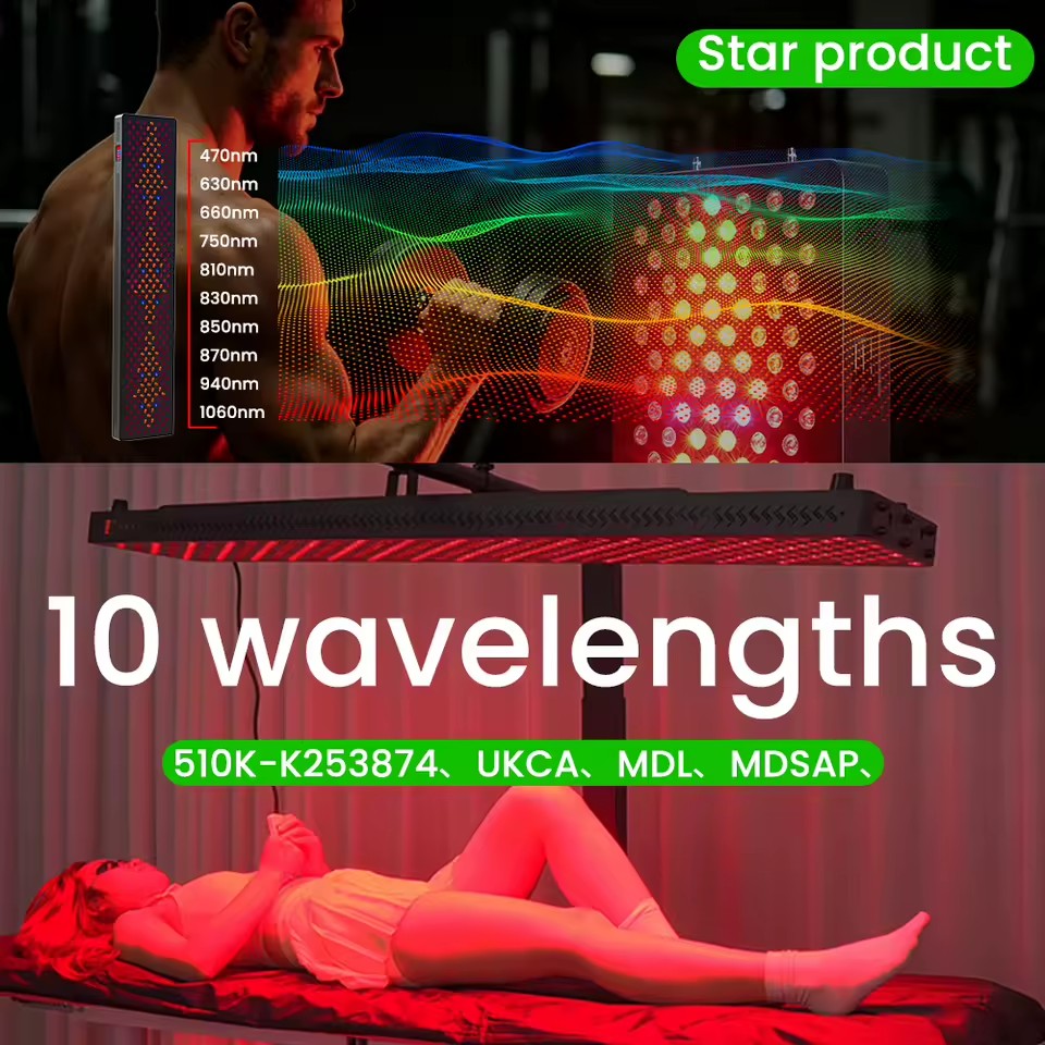 Red Light Therapy Panel 10 Wavelength Red Light Therapy Full Body Panel