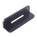 Black Anodized Aluminum Alloy CNC Lathe Machining Angle Plate Parts