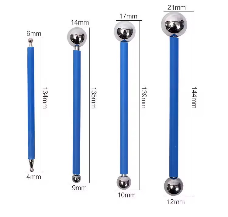 Industrial Grouting Tools Plastic Handle Steel Balls Porcelain Grout Sealant Pressing Agent Single Steel Ball Grouting Tool