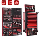 Mechanic Tool Cart Cabinet With 477pcs Tool Set Rolling Tool Storage Cabinet