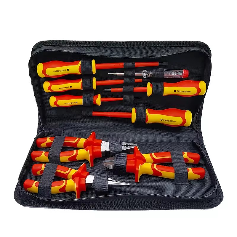 25PCS Iron Insulated Hand Tools Set Including VDE Screwdriver & Open End Wrench 3-Year Warranty OEM Customizable in Blow Case