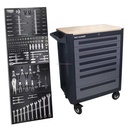 Heavy Duty High Quality 7 Drawers Grey Cold Rolled Steel Tool Cabinet Trolley OEM 150kg Load Capacity 3-Year Warranty for Garage