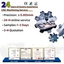 Custom Aluminum Stainless Steel 3D Printing Spare Parts Machining Metal Part Cnc Processing Cnc Machining Parts Machine Service