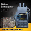 Mini Vertical Hydraulic Waste Baler, Small Factory Aluminum Can Plastic Film Compressing Equipment