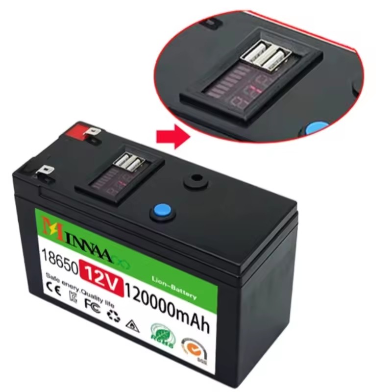12V Nominal Ternary Lithium Battery High Power Rechargeable Battery for Electric Bike Backup Power