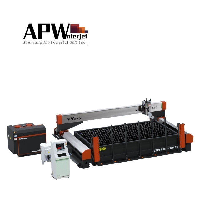 APW Cnc Water Jet Cutting Stone 5 Axis Waterjet Cutting Machine