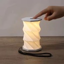 2025 Trending New Creative Folding Paper Lamp ABS Night Light Type-C Rechargeable LED Lights Promotional Practical Business Gift
