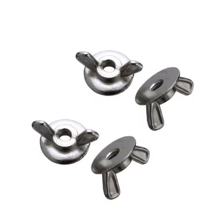Manufacturer's M4 M5 M6 M8 M10 DIN315 Carbon Steel Zinc Plated Round Wing Nut Butterfly Nut