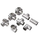 Round Tube Connector Stainless Steel Pipe Fittings Rack Shelf Joint Construction