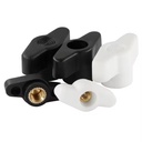 DIN934 1/4-20 Inch M4 M5 M6 M8 Female Threaded Blind Hole Z Type Butterfly T Wing Plastic Handle Locking Thumb Knob Nut Mining