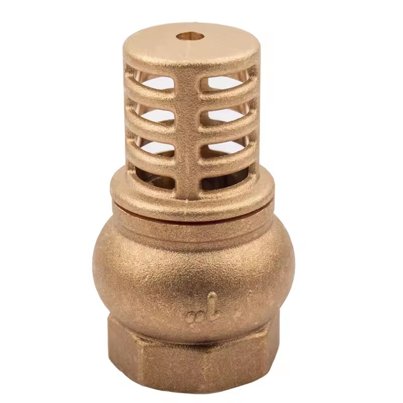 YOD Customized Copper Brake Back Flow Hydraulic Check Hose Pipe Fitting with Plumbing Connector Female Thread Brass Foot Valve