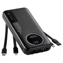 Portable Plastic Power Bank 10000mAh Fast Charging Micro B Input Smart LED Display for