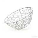 Luxury European Style Wire Fruit Basket Decorative Snack Storage Basket for Kitchen Counter Dining Table and Living Room storage rack