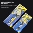 Xindun Wide-Opening Short-Handle Adjustable Wrench Large-Opening Plumbing Tool Compact Mini Chromium-vanadium Steel