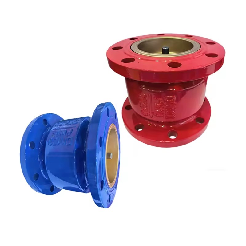Silencer Check Valve Flange DN100 HC41X-16Q Ductile Iron Straight-through Painted Origin Customizable Manufacturer
