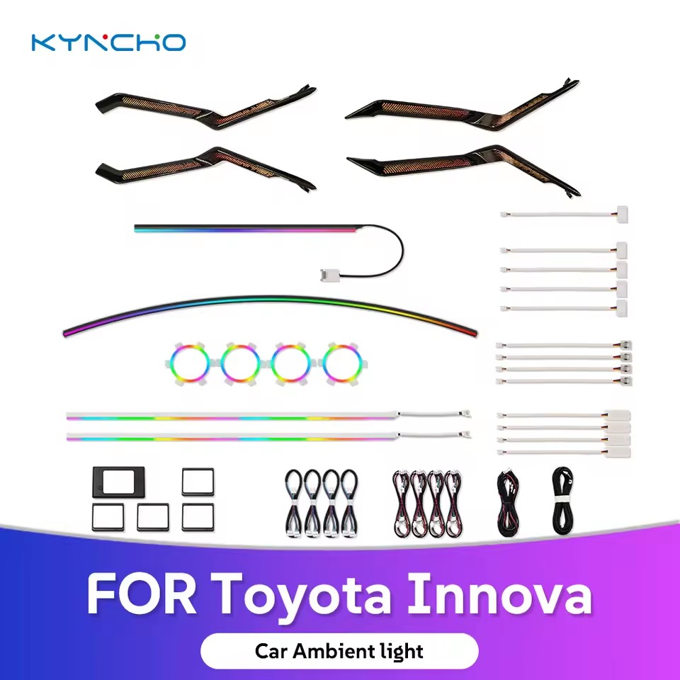 KYNCHO for Toyota Innova Interactive LED Car Ambient Light System Symphony Dynamic Auto Interior Control with Ambiance