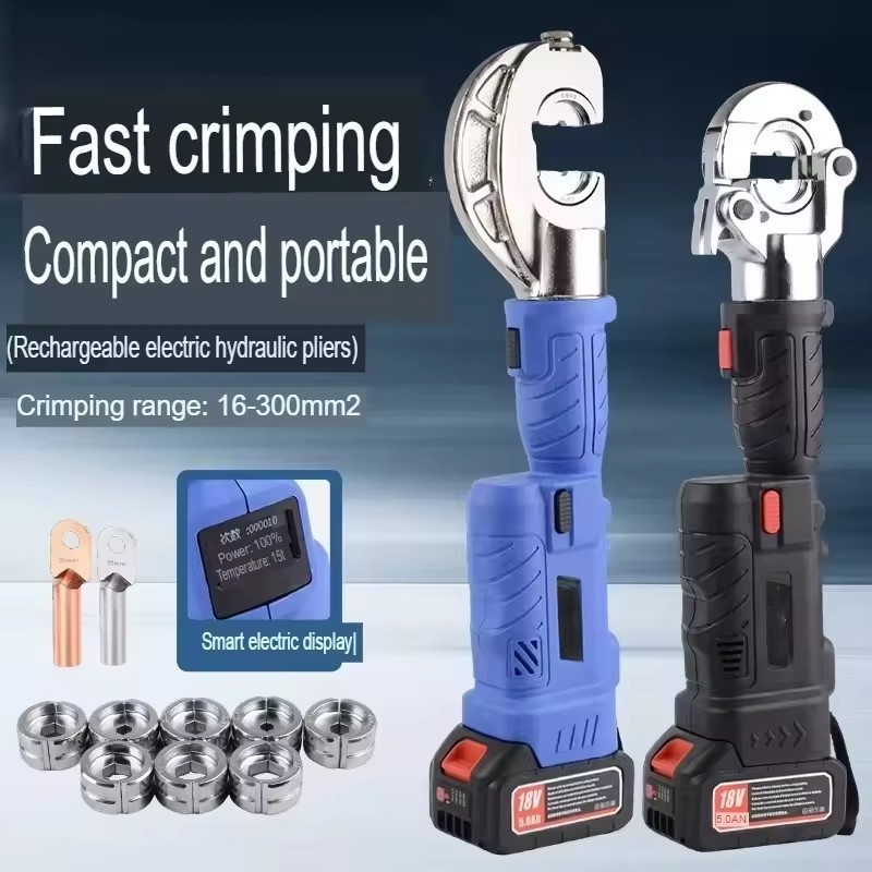 Kz Stable Rechargeable Hydraulic Straight Handle Mini Compact Lithium-ion Portable Crimper