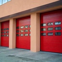40mm Insulated Fire Linkage Door Quick Open/Close with Sync Control for Fire Stations & Quick Opening & Closing