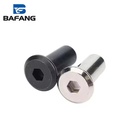 Stainless Steel 304 Countersunk Flat Head Hex Socket Furniture Threaded Insert Barrel Nut