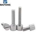 304 Stainless Steel Small Flat Head Knurled Hand Screw Small Head Hand-Turn Locking Screw M2 M2.5 M3 M4 M5 M6